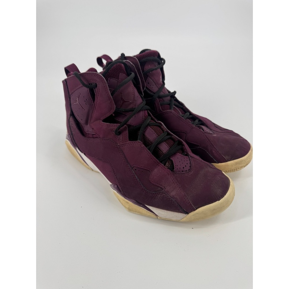 Air Jordan True Flight 342964-625 Mens Sneaker 10 Burgundy Sail Basketball Shoes